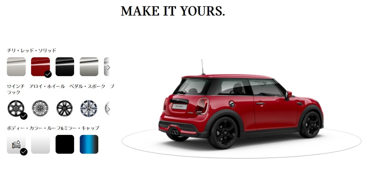 ミニクーパーのボディカラーの豊富さと特徴