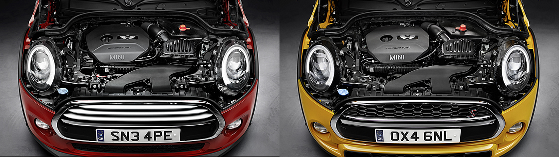 新旧ミニ3ドアのエンジンの違い